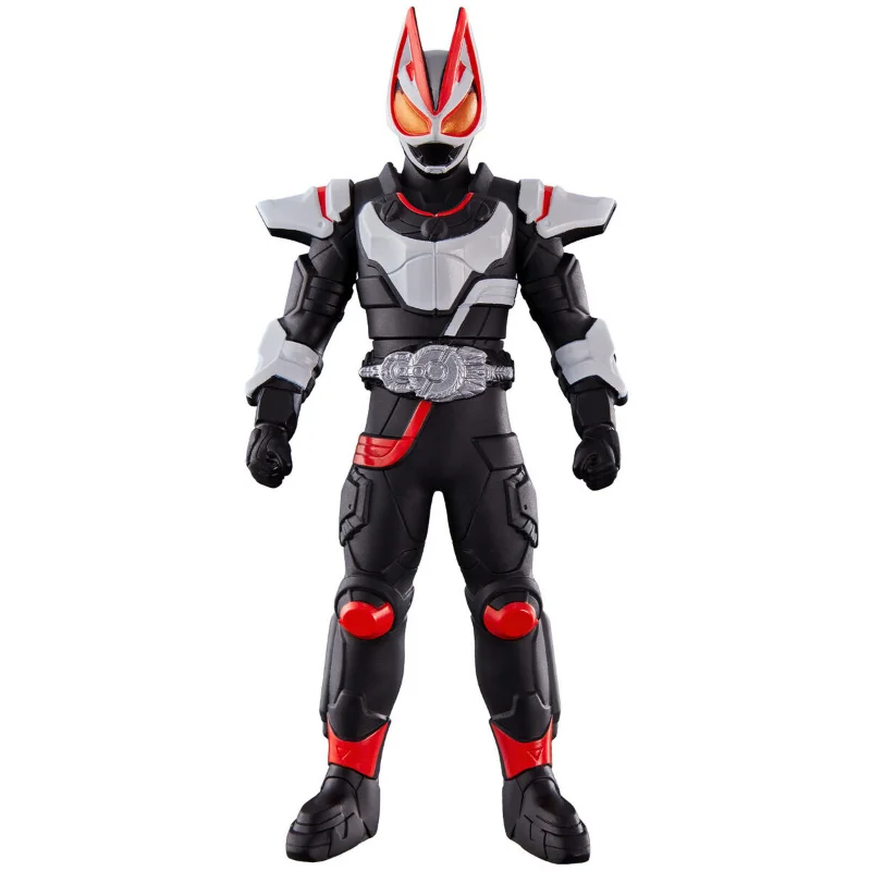 Bandai Original Rider Hero Series Kamen Rider GEATS Magnum Boost Form Soft Dolls Anime Action Figures Toys for Boys Kids Gifts