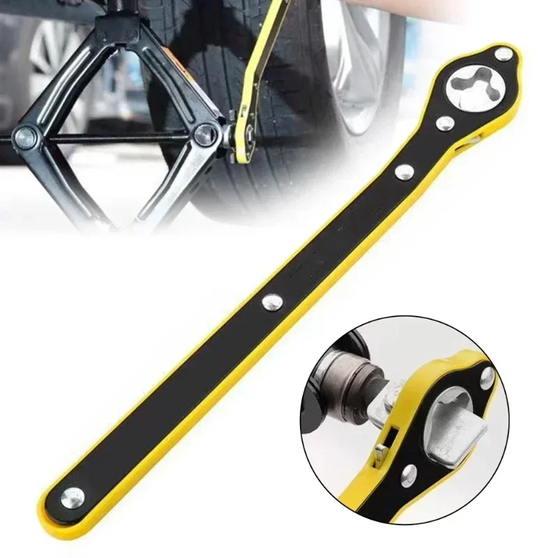 

Universal Car Wheel Handle Phillips Wrench Car Labor-Saving Jack Tire Repair Tool Wheel Hand Crank Ratchet Wrenches Garage Tire