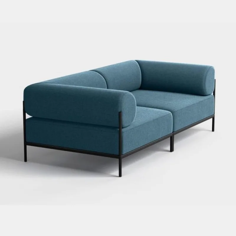 

Simple and creative, casual, wabi-sabi style cream double fabric sofa, B&B, restaurant, small room, living room sofa