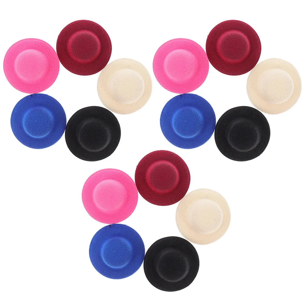 

15 Pcs Small Hat Photo Ornaments Miniature Hats Decor Accessories Decorate Cloth Baby Caps Decors