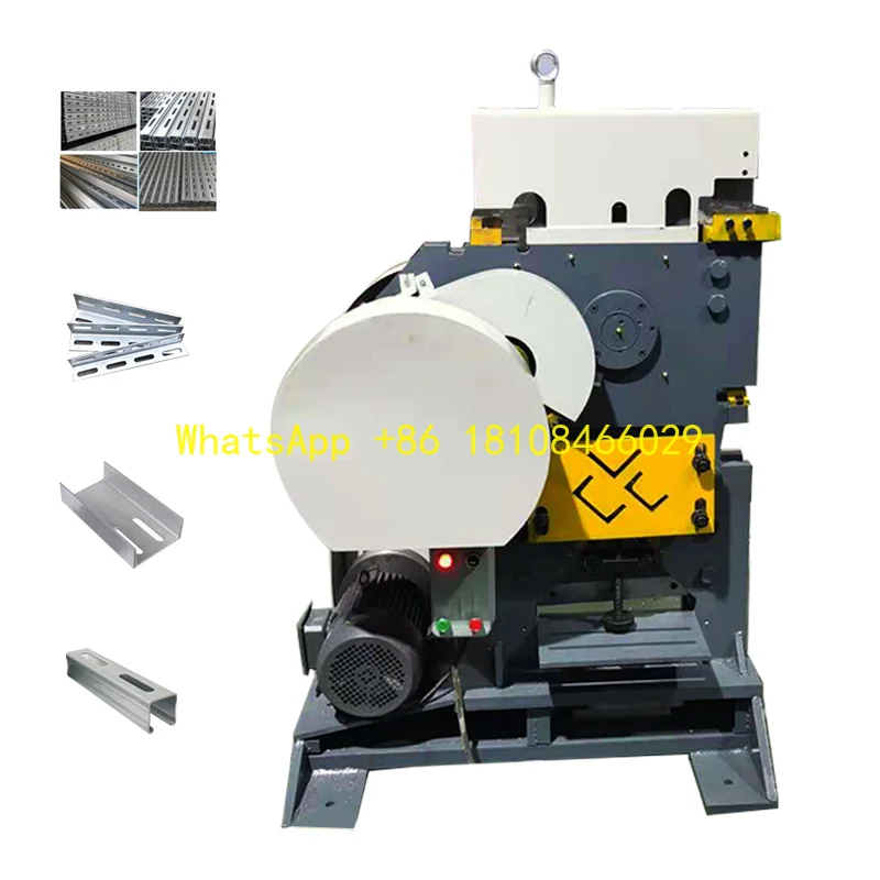 آلة عمل الحديد الهيدروليكي سهلة التشغيل QA-8-10-12 زاوية عامل الحديد الميكانيكي آلة التثقيب والقص المدمجة