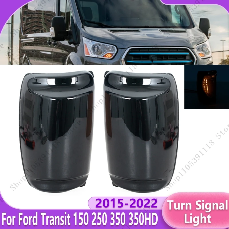 Car Rearview Mirror Turn Signal Light Side Mirror Indicator Lamp For Ford Transit MK8 150 250 350 350HD 2015-2021 BK3113B382AB