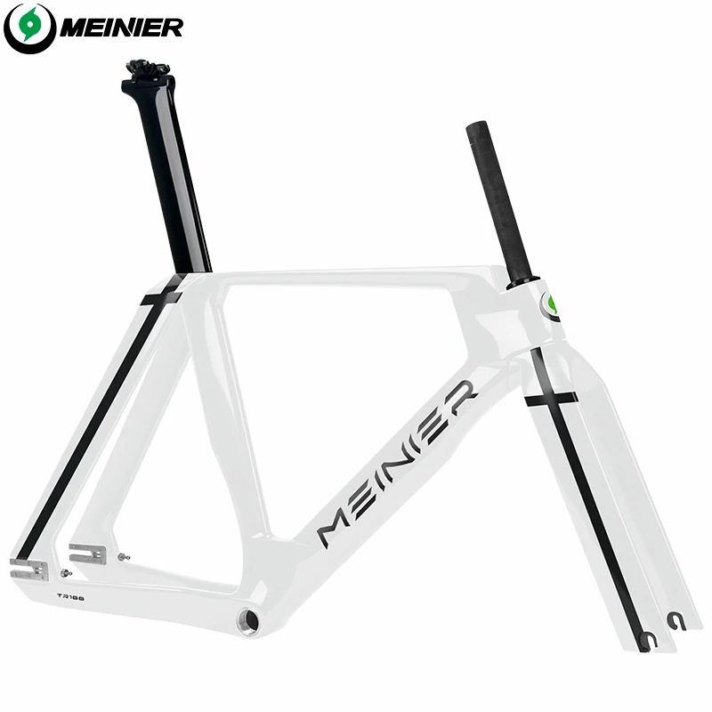 MEINIER-TR188 Carbon Fixed Gear Bike Frame with BSA 68mm BB Road Bike Frameset to 700c Carbon Track Frame