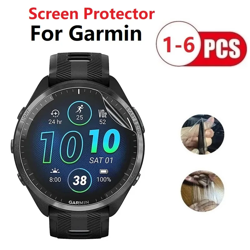 Screen Protector Watch Film For Garmin 55 45 245 M 735 XT 745 935 945 955 965 Hydrogel Film Not Glass Soft Watch Accessories