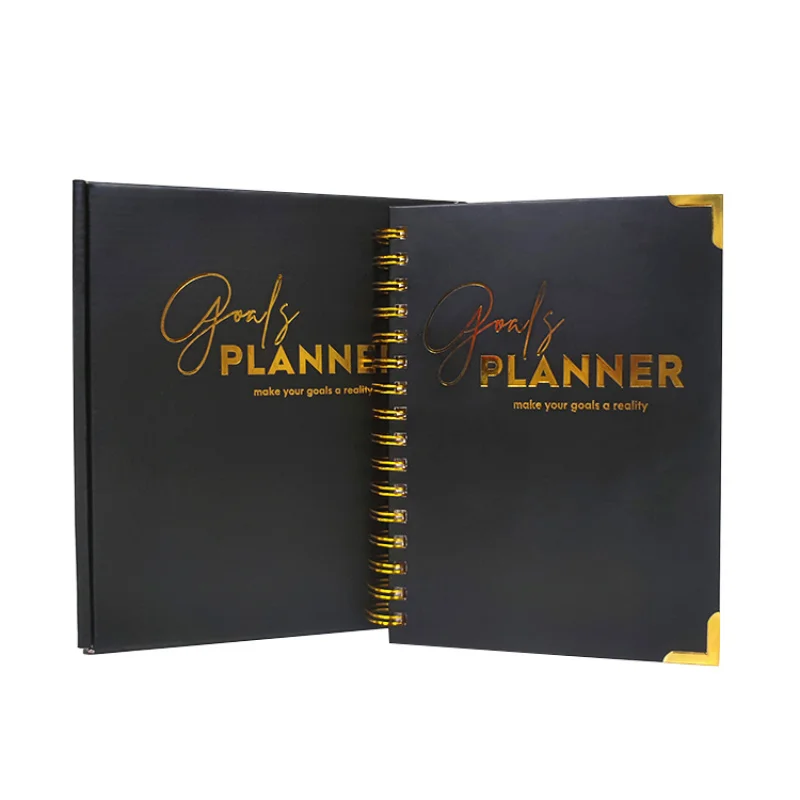 

Custom Logo 2022 2023 Hardcover A5 Life Journal Notebook Printed daily Diary Agenda Planner Printing