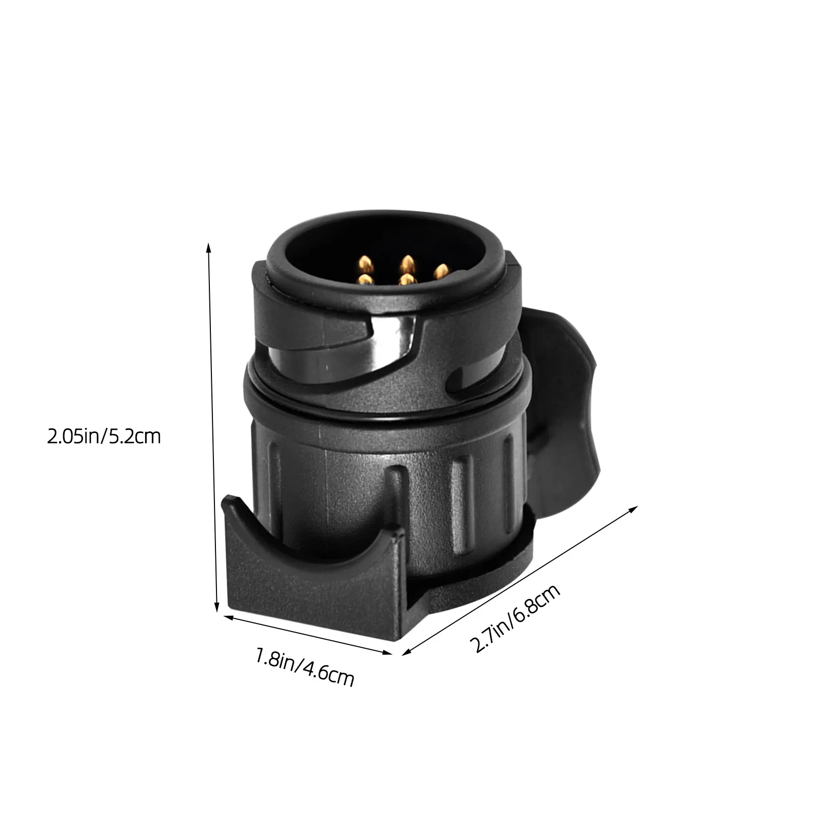 Trailer Adapter 13 Pin to 7 Pin 12V Waterproof Design Same Diameter As Standard Plug Half Length Spring Lock Flap O-Ring Seal