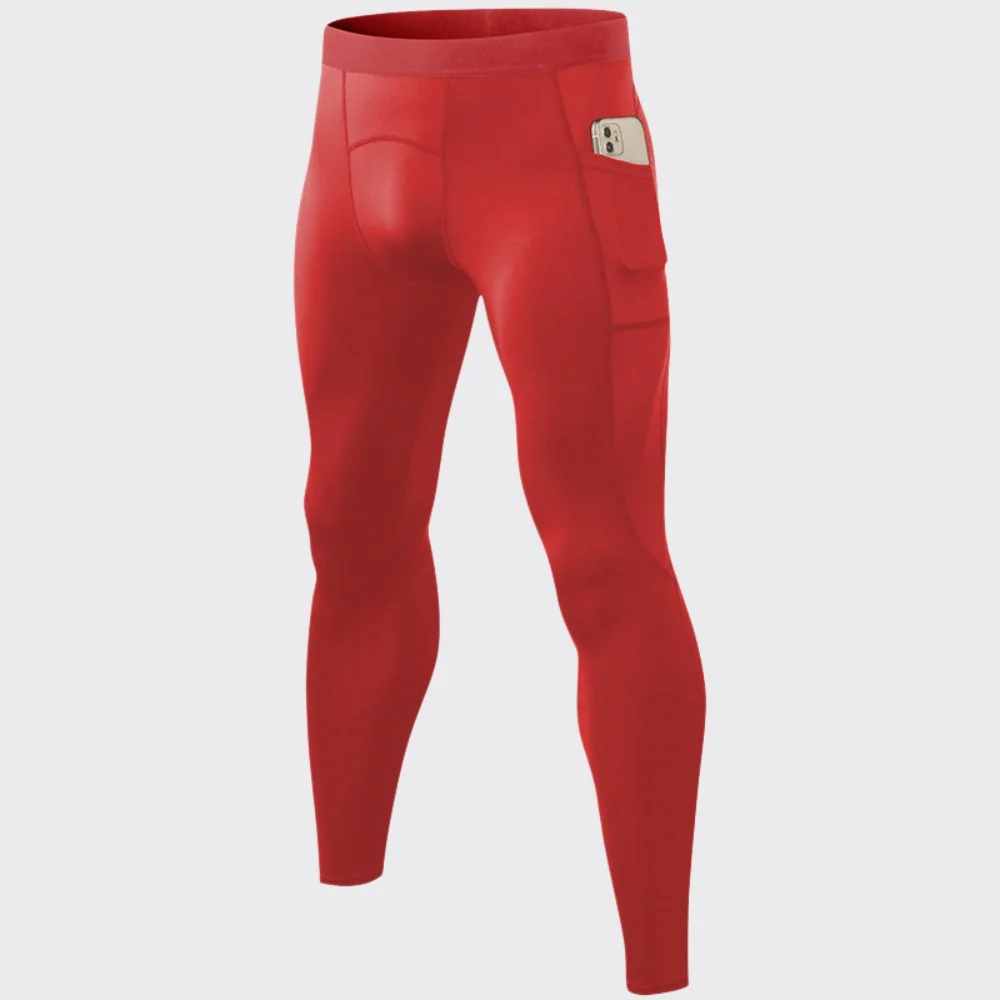 New Men's Compression Leggings Male Running Training Sports Tights Gym Fitness Jogging Pants Quick Dry Fit Gym Workout Trousers