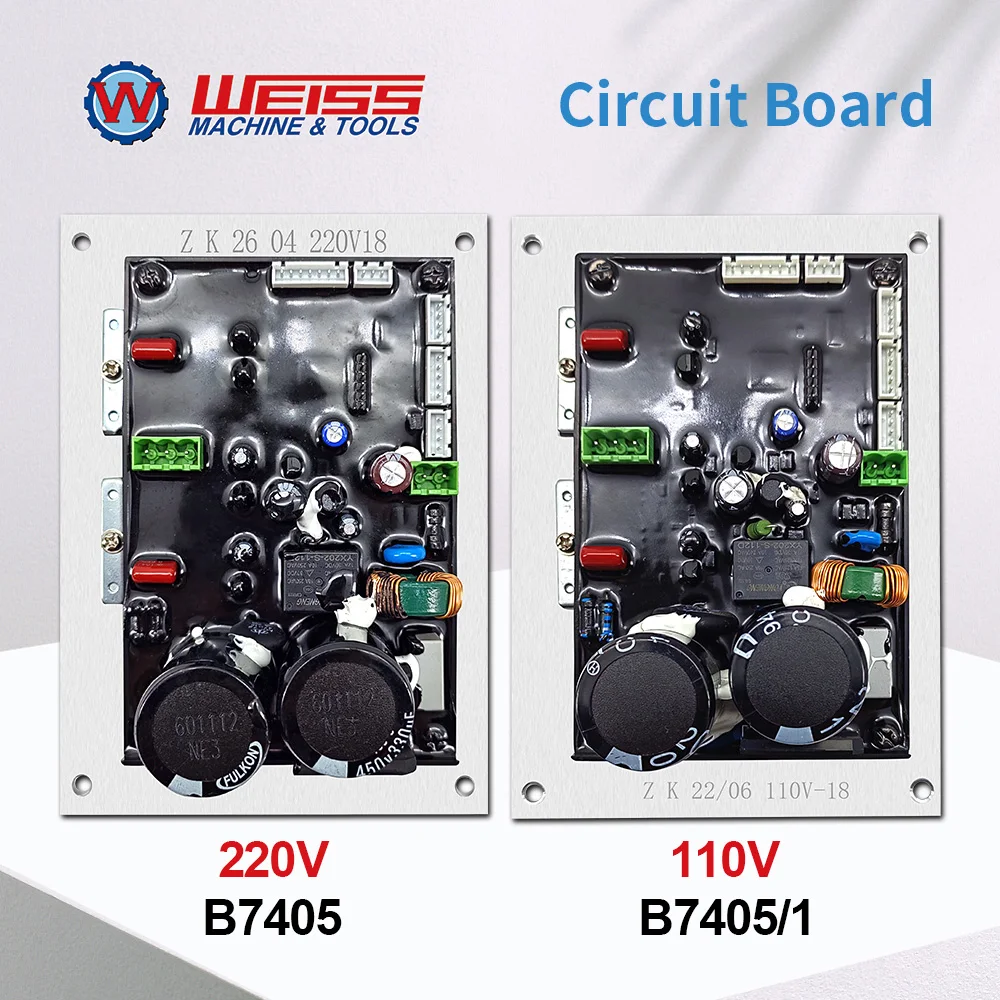 WEISS VM18 Series Milling Machine Speed Control Board – 750W Brushless Motor Driver, MODEL B7405 (220V) & B7405/1 (110V)