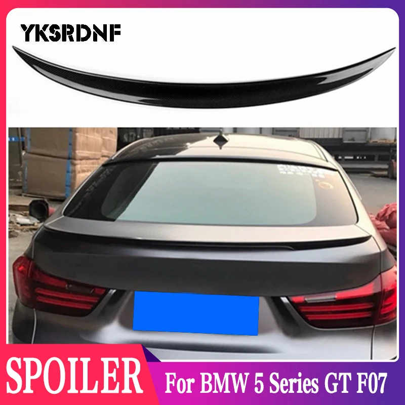 FOR BMW 5 Series GT Gran Turismo F07 Spoiler Carbon Fiber 535i 550i 520d 530d 535d 2009-2017 P Style Rear Wing Spoiler