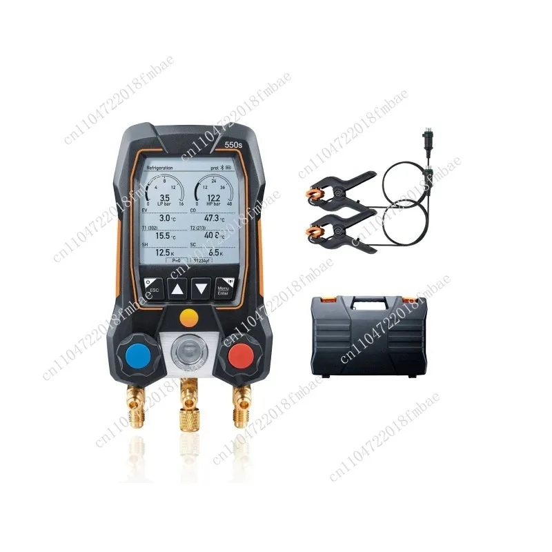 550S Refrigeration Vacuum Gauge Digital Manifold Kit Air Conditioning for Refrigeration Vacuum Pressure Temperature Tester
