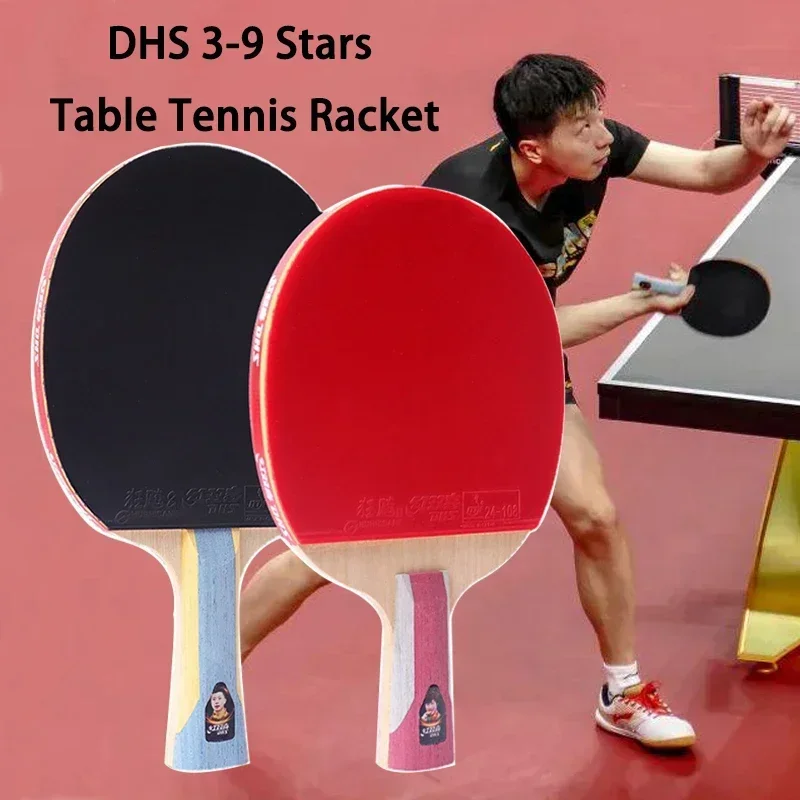 

DHS 3-9 Stars Table Tennis Racket 2 Sides Pimples-in Rubber Ping Pong Paddle with Bag Loop Fast Break for Professional Athletes