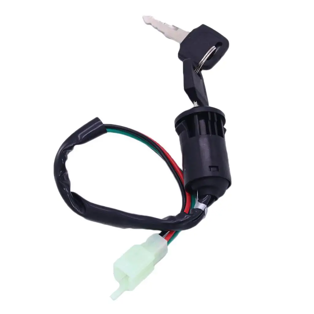 Interruptor de encendido con llave de 4 pines para motocicleta ATV Dirt Bike Scooter