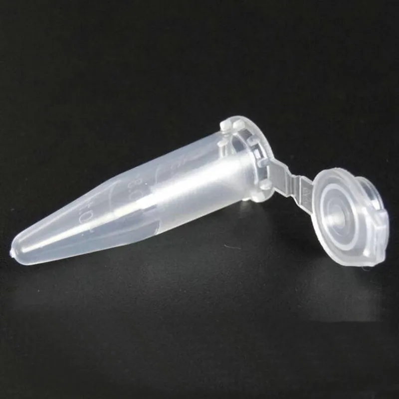 Imagem -02 - Clara Acessível Impresso Tubo de Centrífuga de Cono de Plástico com Linha de Escala para Tipos de Laboratório 1000 Peças Lote 0.5ml Marca