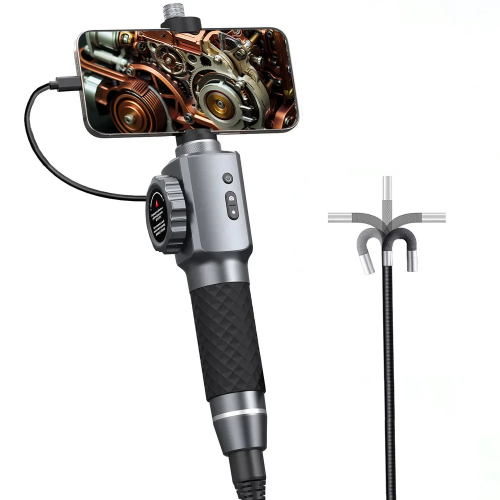 TD300S 5.5mm Bidirectional 210 Degree Steering Endoscope Android IOS Industrial Probe Engine Maintenance