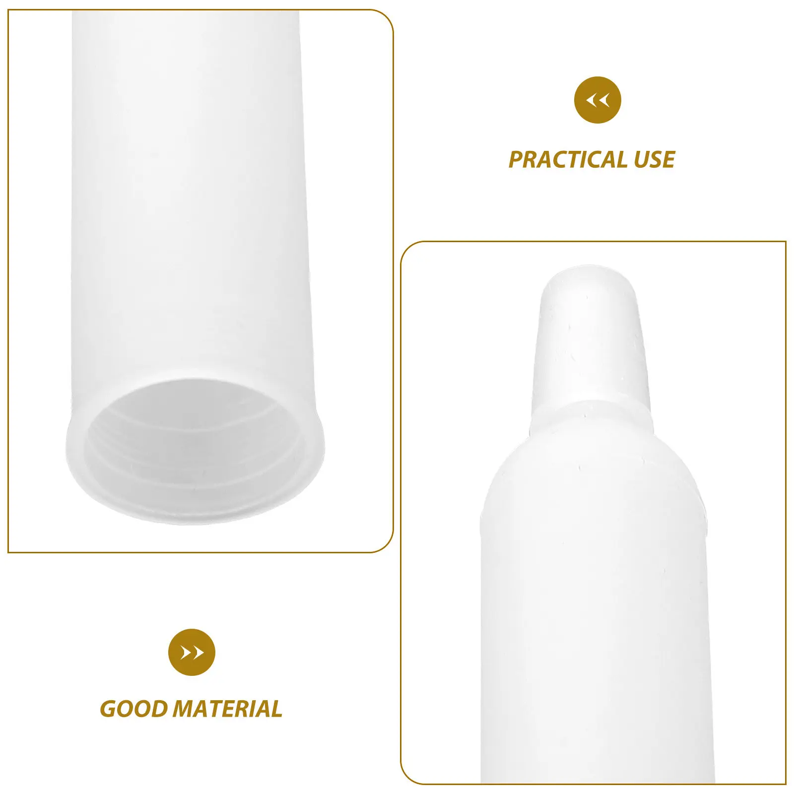 10Pack Dual Compartment Plastic Squeezable Dropper Bottle with Precision Silicone Pipette for Lotion Essential Oil Extract