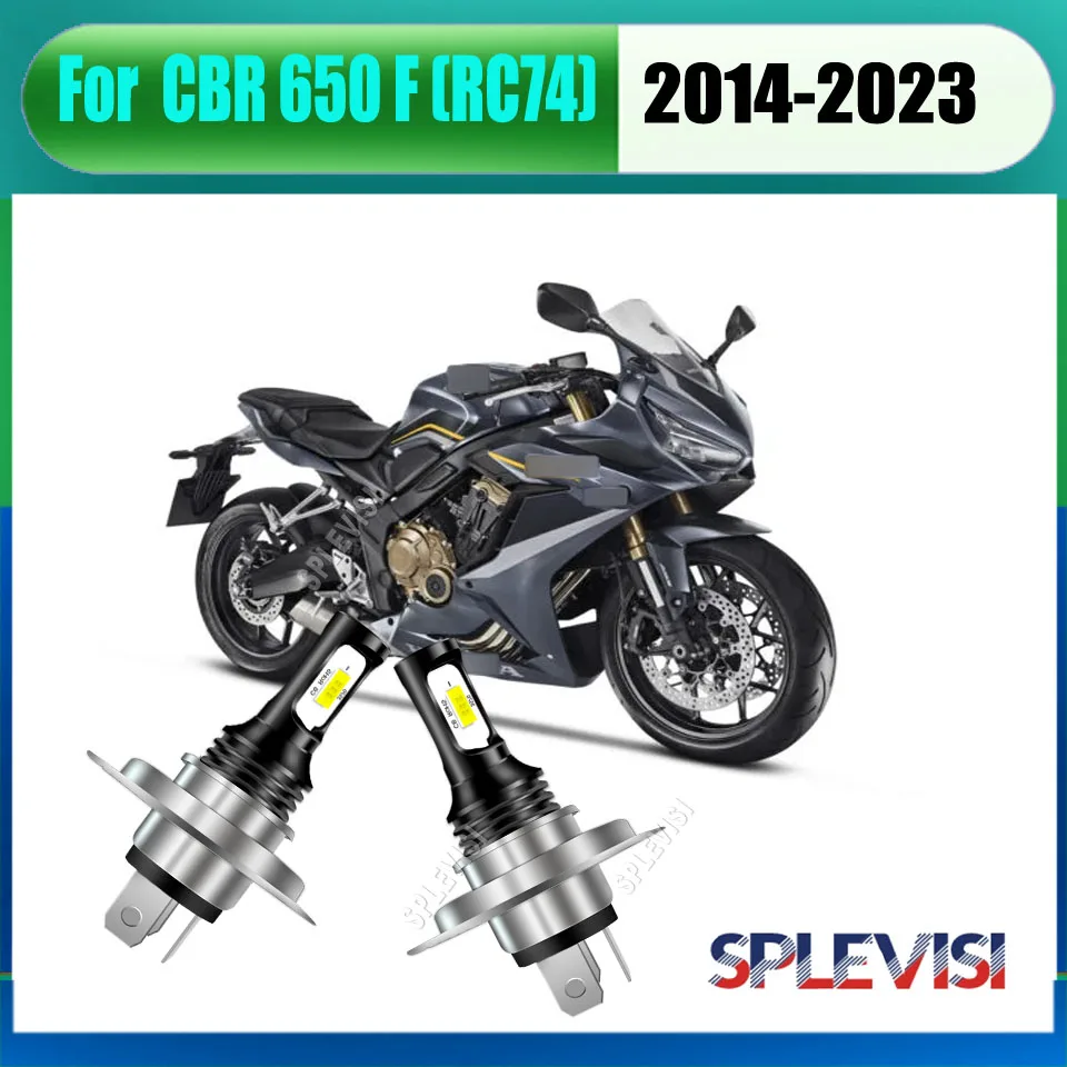 

H4 HB2 LED Whtie Headlight Bulbs precisely mimics the position of the halogen filament For Honda CBR 650 F (RC74) 2014 2015-2023