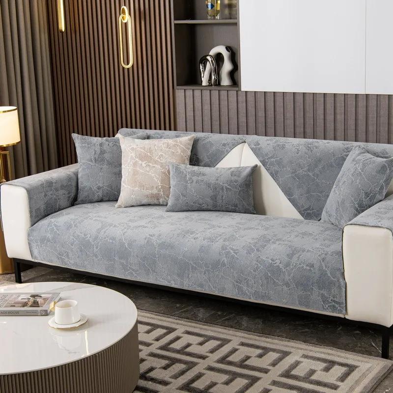 Luxury Universal Sectional Sofa Cover Sofa Jacquard Chenille Sofa Towel Non-slip Couch Cover Furniture Protector Cover