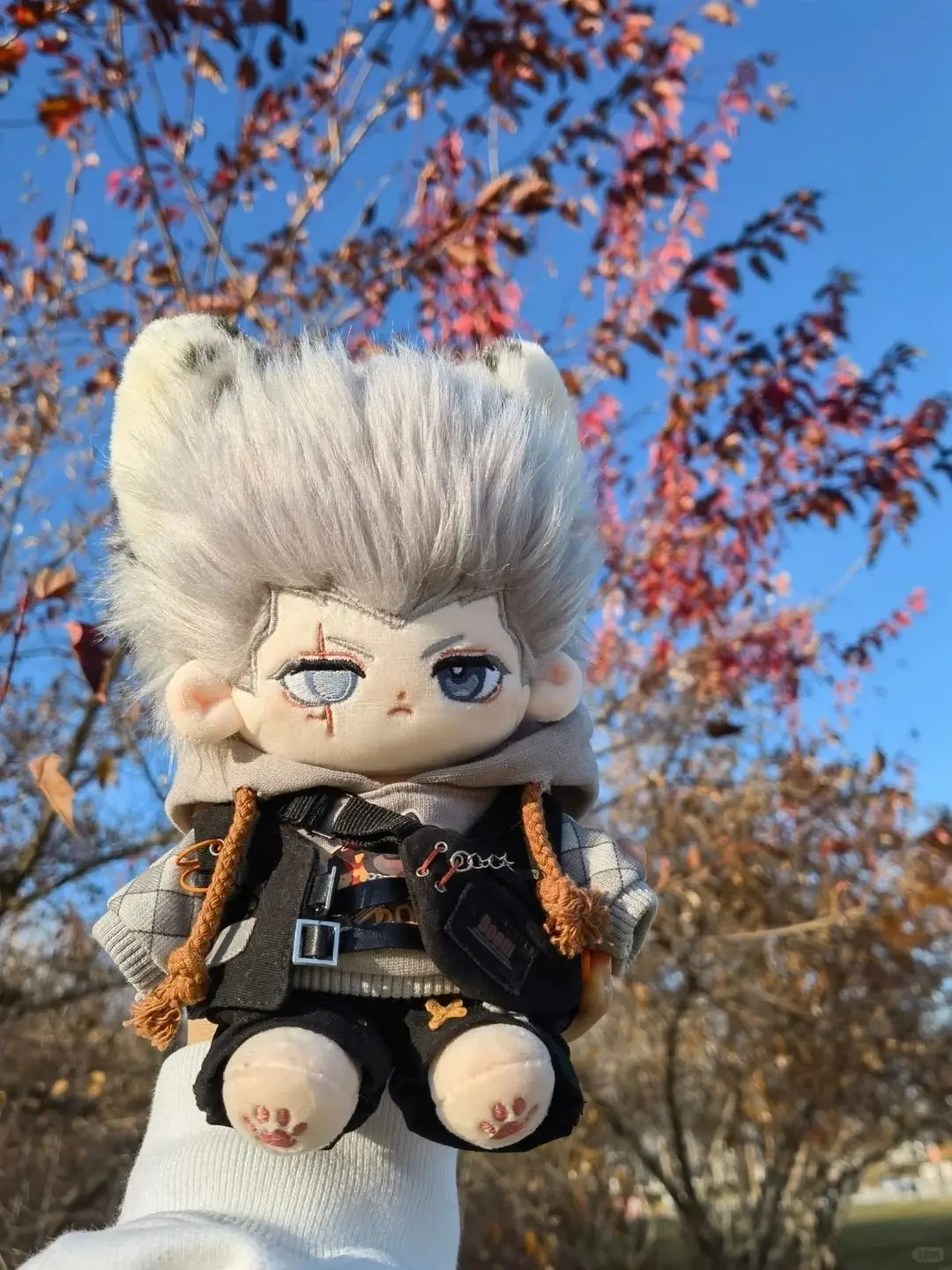 Новинка 2026 года, аниме JoJo's Bizarre Adventure Jan Pierre Polnareff, 20 см, плюшевая кавайная плюшевая фигурка, подушка, рождественские подарки для девочек