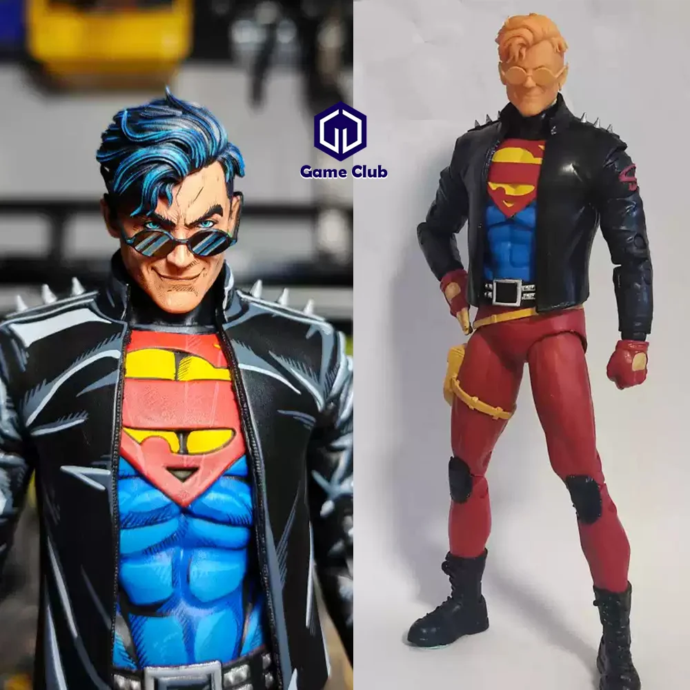 Handmade 1/12 Scale Male Soldier BM23113 Son of Superman Superboy Conner Kent Head Carving Sculpt For 6in Action Figures Model