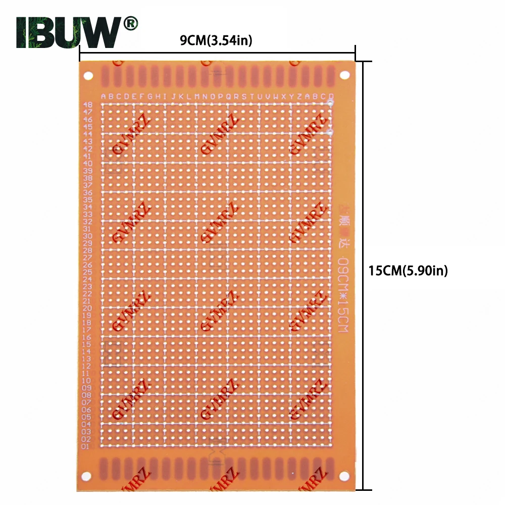 Image 4: Carte de prototype PCB phénolique universelle à trous traversants pour projets électroniques DIY