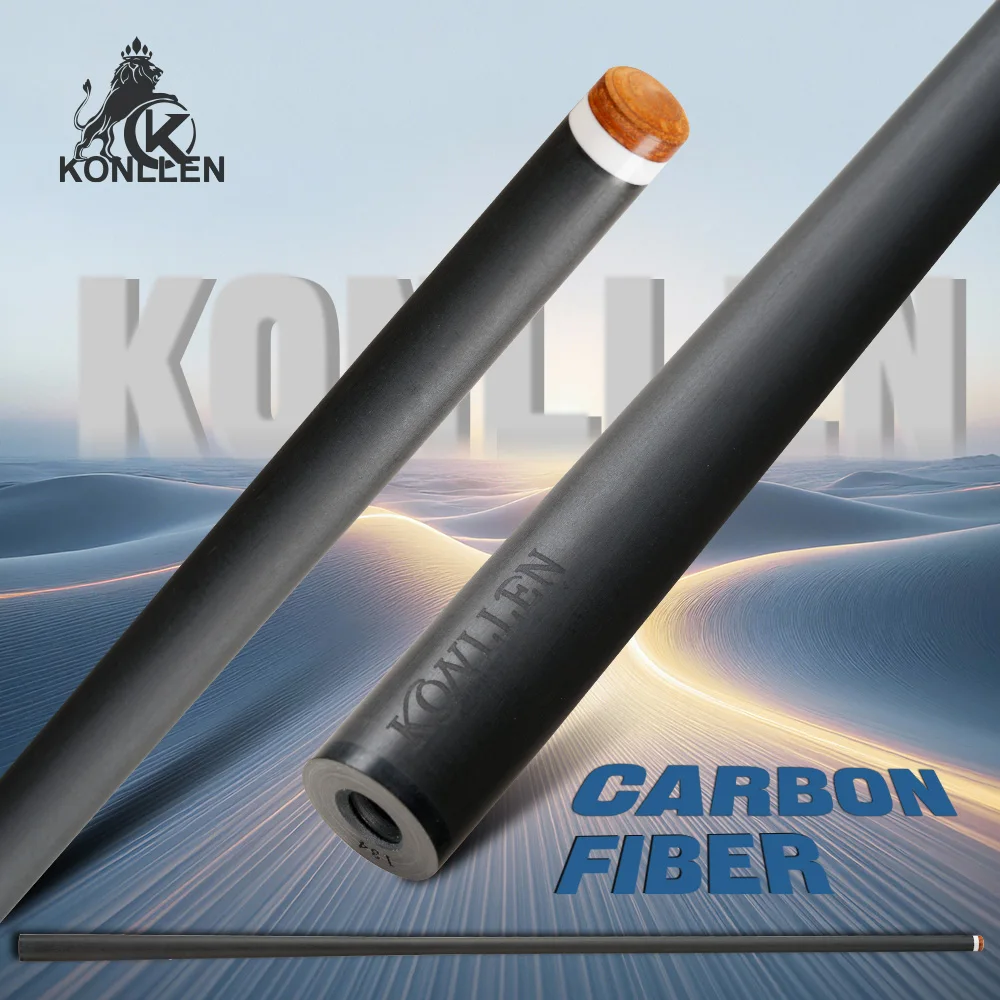 

Konllen Carbon Fiber Shaft with professional carbon shaft 3/8*8 Joint 12.5mm tip pool cue for Billiard cue stick