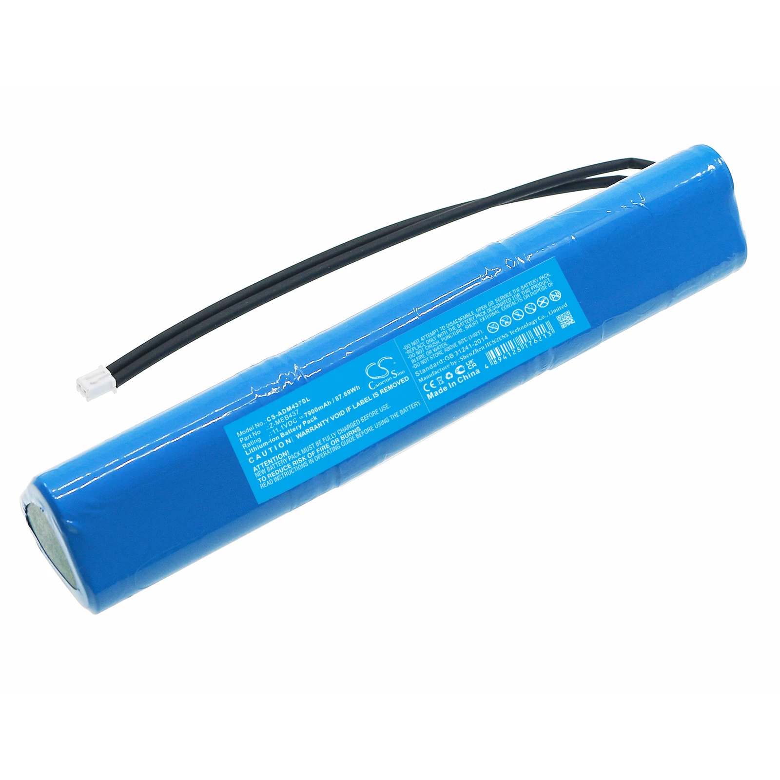 

CS Lighting&Studio Battery for American DJ Mega Go Bar 50 RGBA Fits Z-MEB437 7900mAh/87.69Wh Li-ion 11.10V ADM437SL