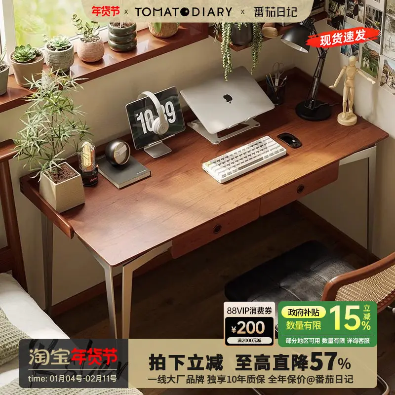 Medieval-style Office Desks Solid Wood Small-sized Office Desks Bedroom Design Office Furniture Scrivanie Per Ufficio ZY40BGZ