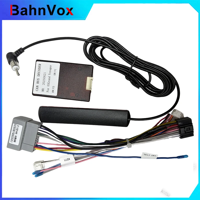 Car Radio Wire Harness Power Adapter Canbus For 2005 Chrysler Grand Voyager Jeep Grand Cherokee 16pin Android Cable Connector