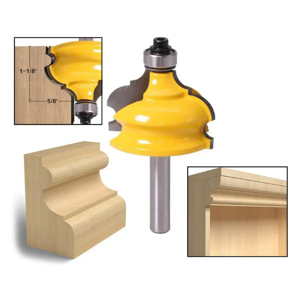 Carbide Slotting Bit T Type Router Cutter Sharp Durable Alloy Woodworking Tool for Particle Board