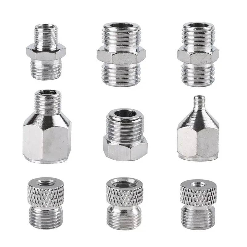 

Набор адаптеров для аэрографа AEE6-9PCS/Set, сменные аксессуары, соединительные элементы, инструмент для компрессора и шланга аэрографа