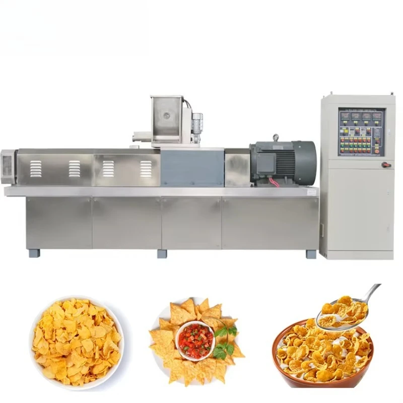 High Quality Automatic  Making Machine Breakfast Cereal Processing Line for Food Efficient Corn Flakes Machinery