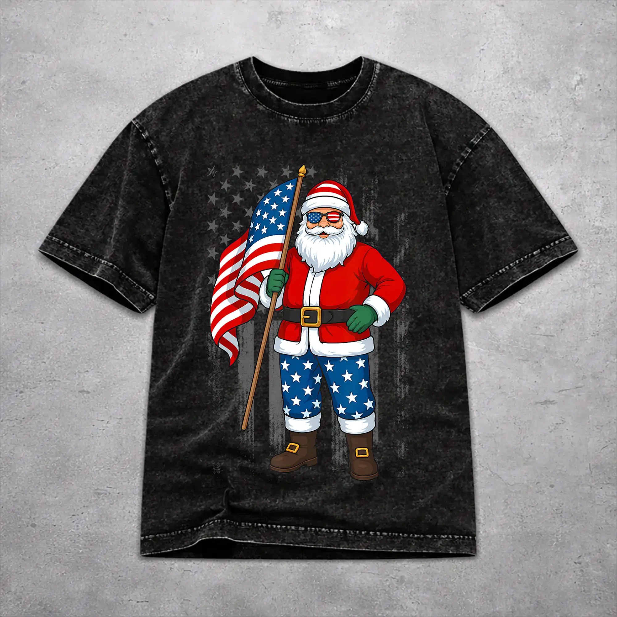 Christmas In July Vacation Shirt Washed Style For Men Women Cotton Tee Shirts Clothing