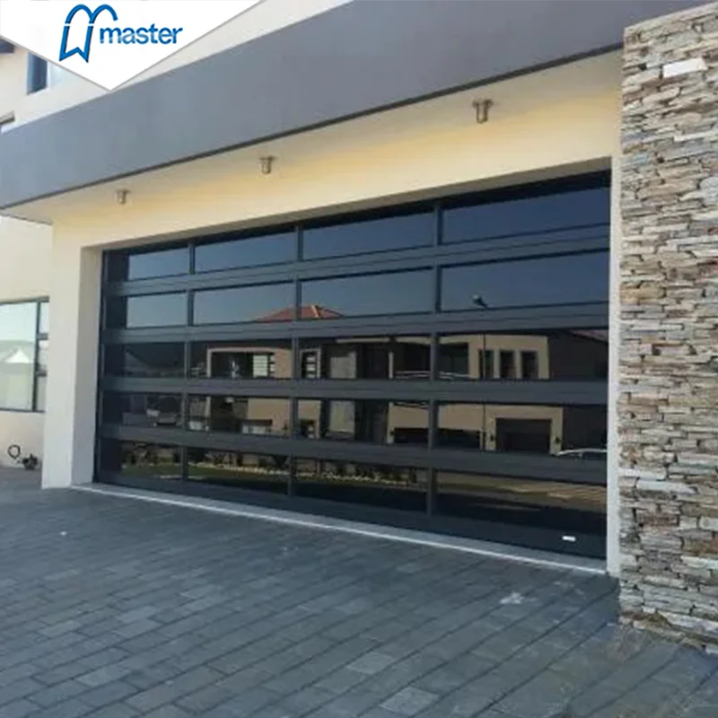 

Современные гаражные ворота из алюминиевого сплава с закаленным стеклом, панельные, с полным обзором, цена, прозрачные, черные, из оргстекла