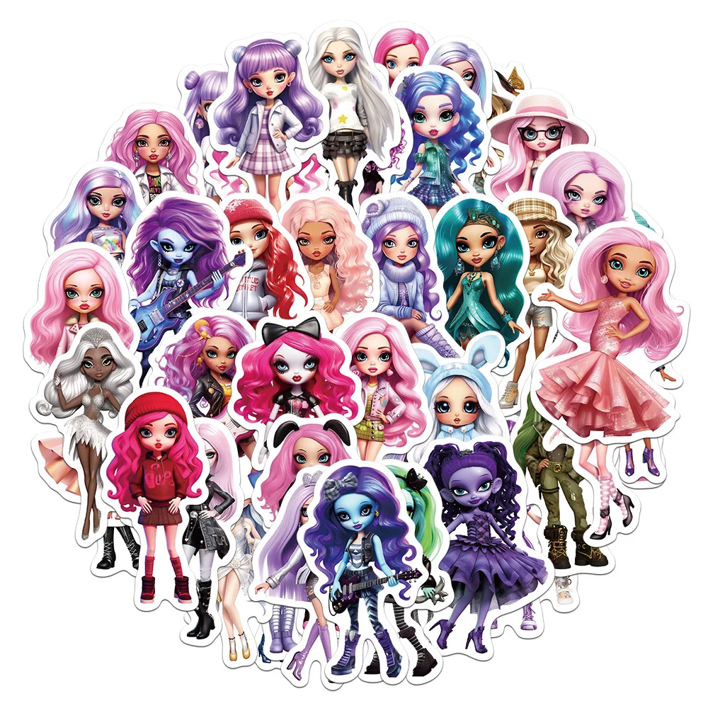 10/30/50pcs Y2K Rainbow Spice Girls cartoon figure Graffiti Sticker For Snowboard Laptop Luggage Car Fridge DIY Styling Vinyl