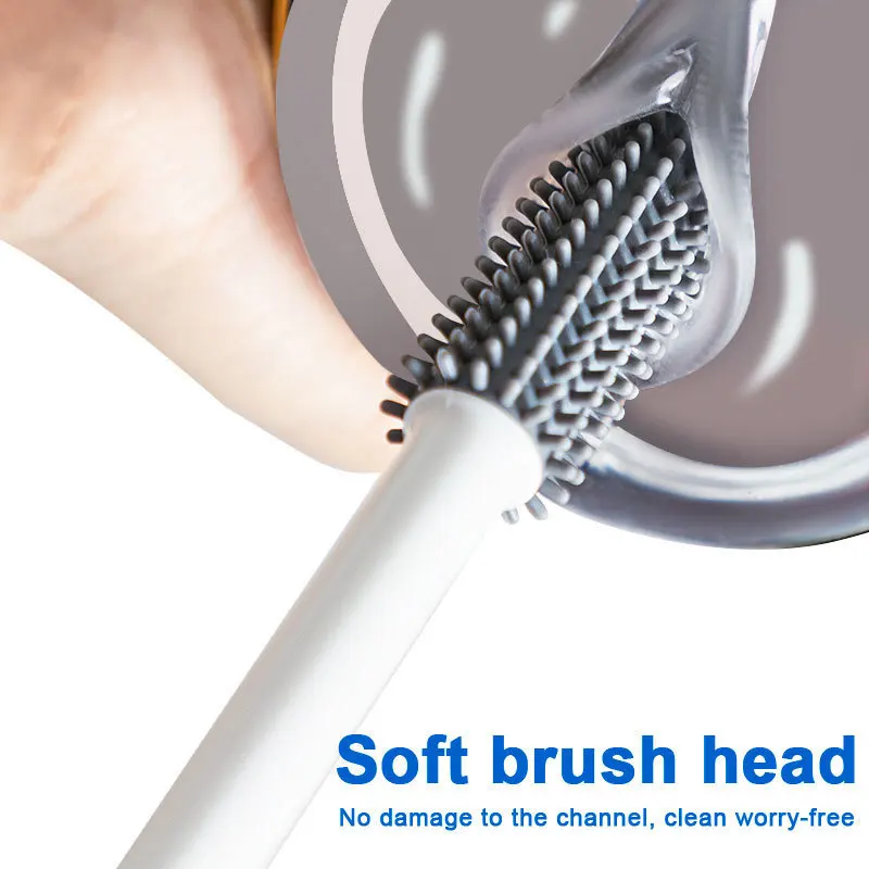 Mannen Masturbatie Cup Zachte Hoofd Scrub Apparaat Schone Apparatuur Siliconen Reinigingsborstel, Sex DoII's Vagina Anale Kanaal Reiniging Tool