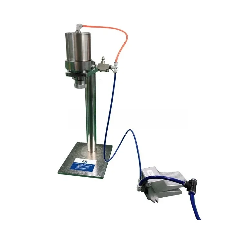 Sale Pneumatic Semi Automatic Air Freshener Aerosol Can Bag on Valve Remover Tool Machine