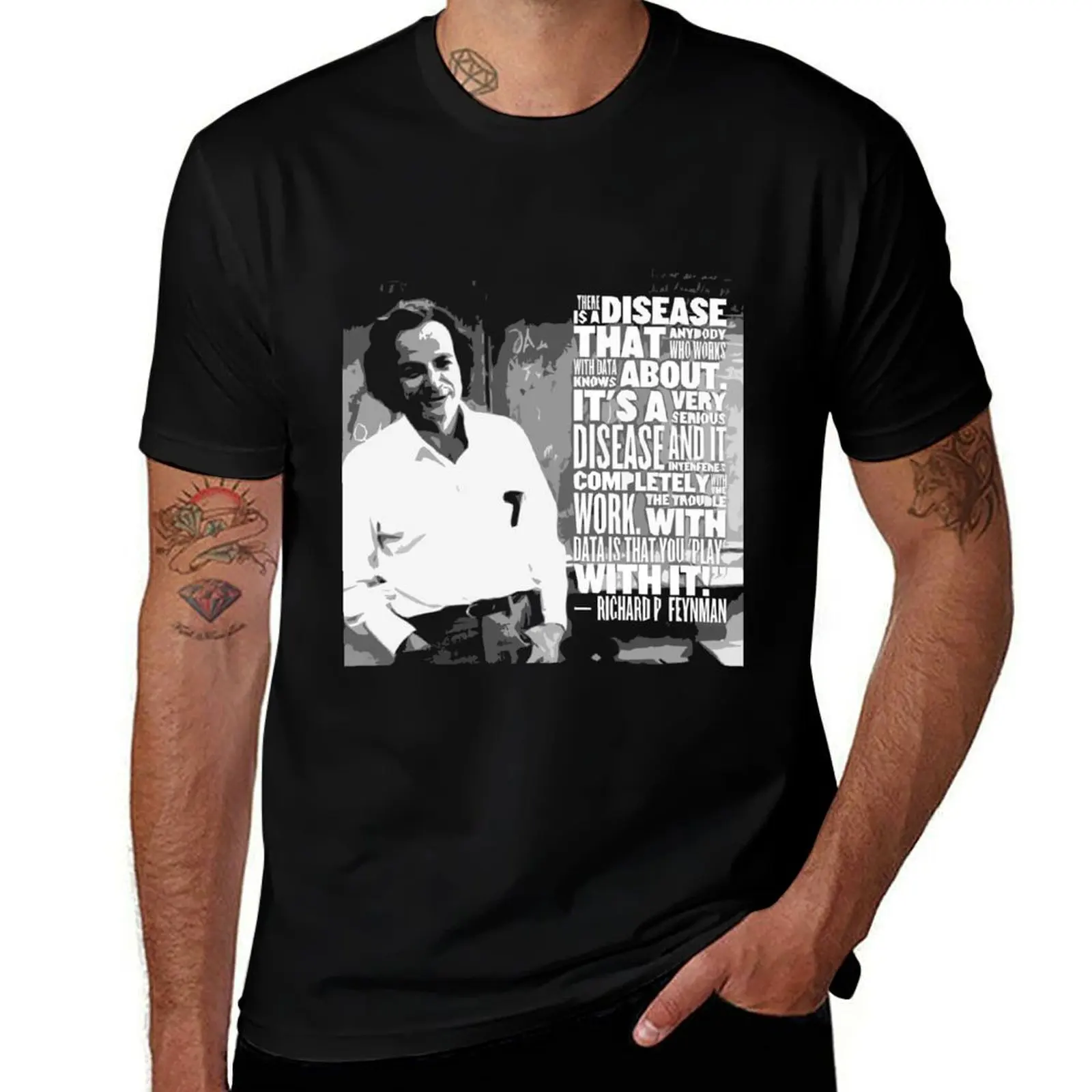 

RICHARD FEYNMAN QUOTE T-Shirt man t shirts cotton man graphic t shirt t shirts with prints T-shirt