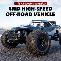 Top 8808 RC Cars 2.4G Speed Racer With LED 4WD 390 Motor Drift Remote Control Off Road Multicolor Truck Toys For Adults and Kids