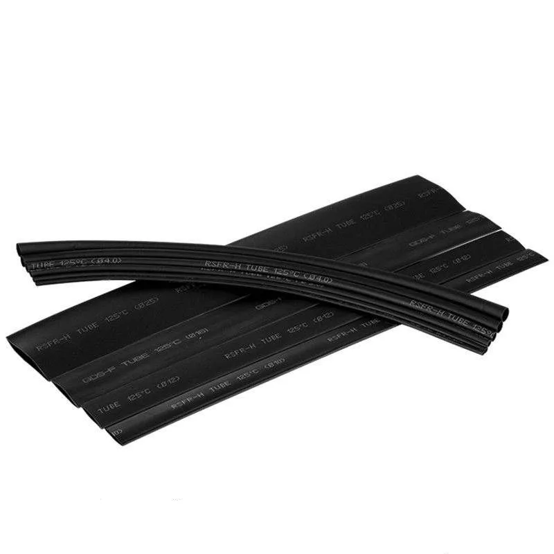 1M Diameter 15/16/18/20/25/28/30/35/40mm Heat Shrink Tubing 2:1 Ratio Wire Wrap Insulated Lined Cable Sleeve Black