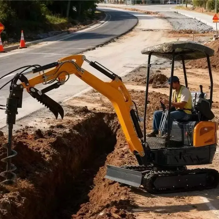 

1.8-ton EPA engine mini crawler excavator farm small 0.8-to-1 ton excavator factory direct sales