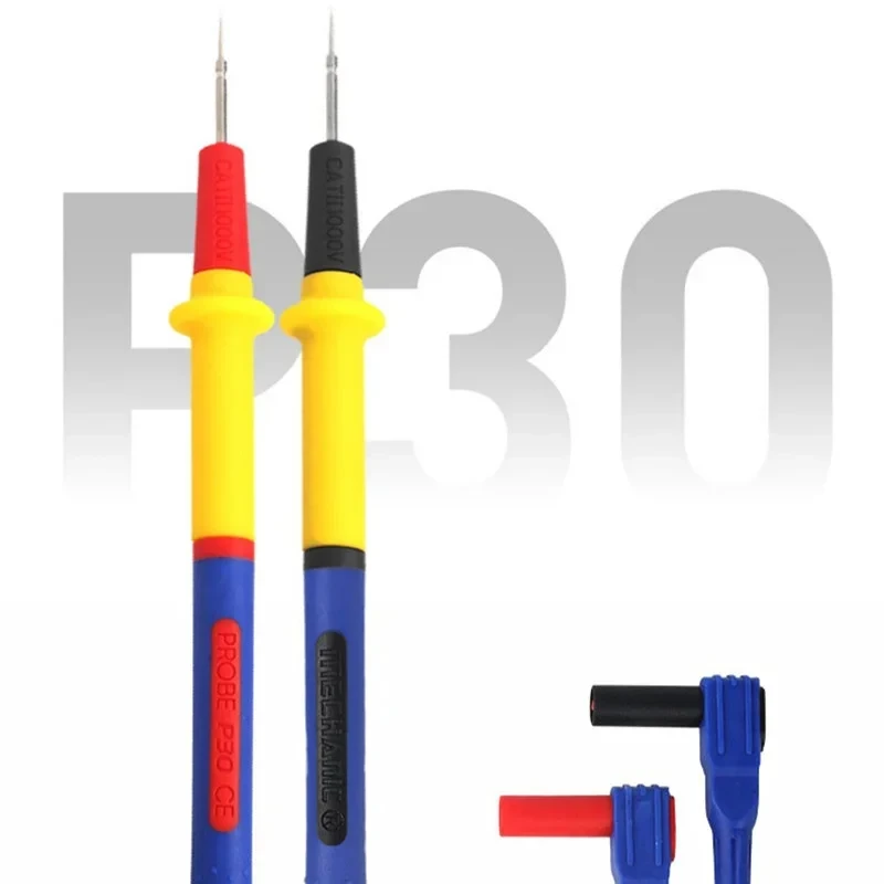Penna multimetro meccanica sottile universale RP4/P30 Cavi digitali in acciaio inossidabile Penna sostituibile per puntare l\'ago a punta ultra fine