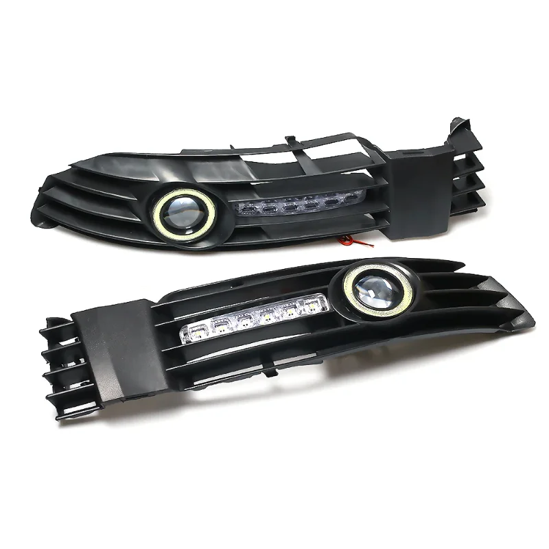 

Car Angel Eye Daytime Running Light Fog Lights Grille With LED Lamp For Volkswagen VW Passat B5 B5.5 2000-2005