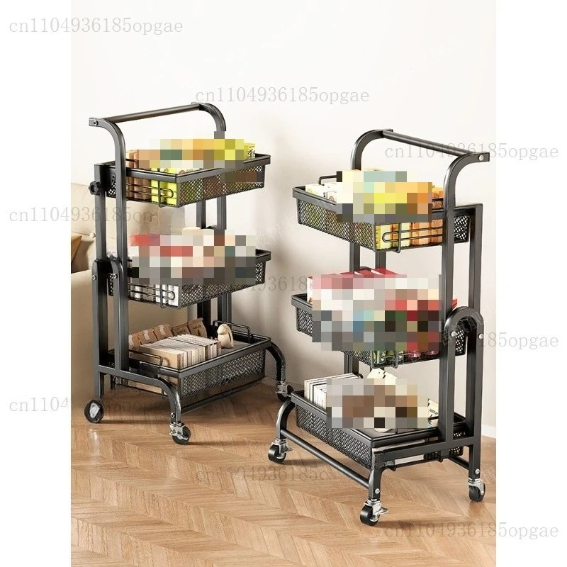 trolley rack floor-to-ceiling multi-layer table edge books mobile bathroom snack storage balcony succulent storage rack