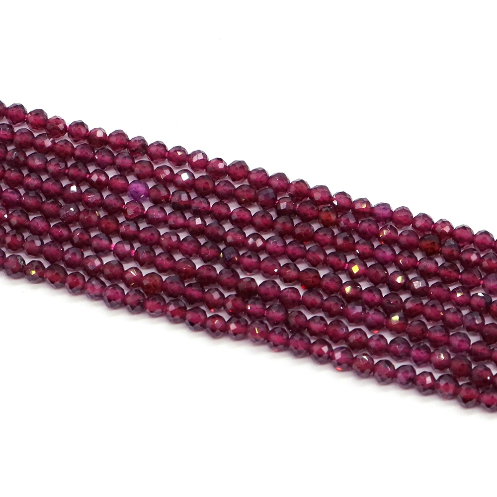 Faceted Red Garnet Beads 5