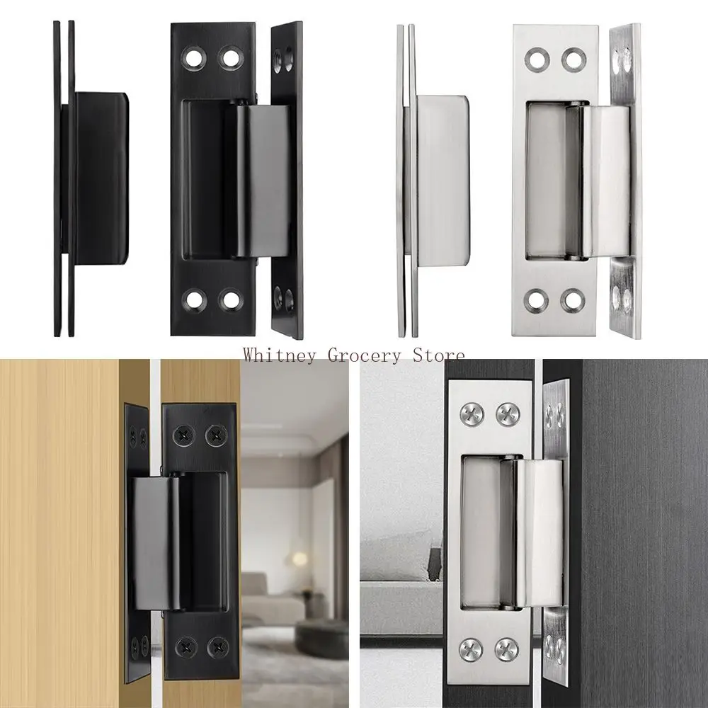 Invisible door hinge hidden concealed door stainless steel 304 open secret door thickened cross hinge