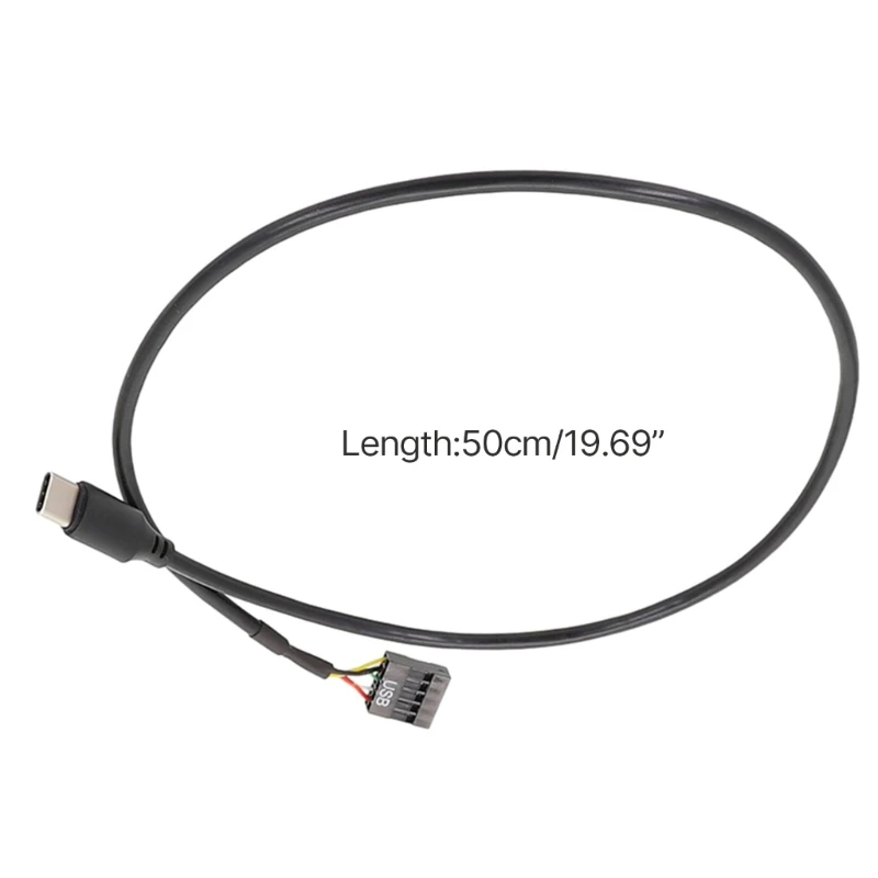 USB Type C to 9Pin USB Cable for Computer Motherboard to USB C Secondary Screen PC LCD Screen 9Pin USB Cable Adapter