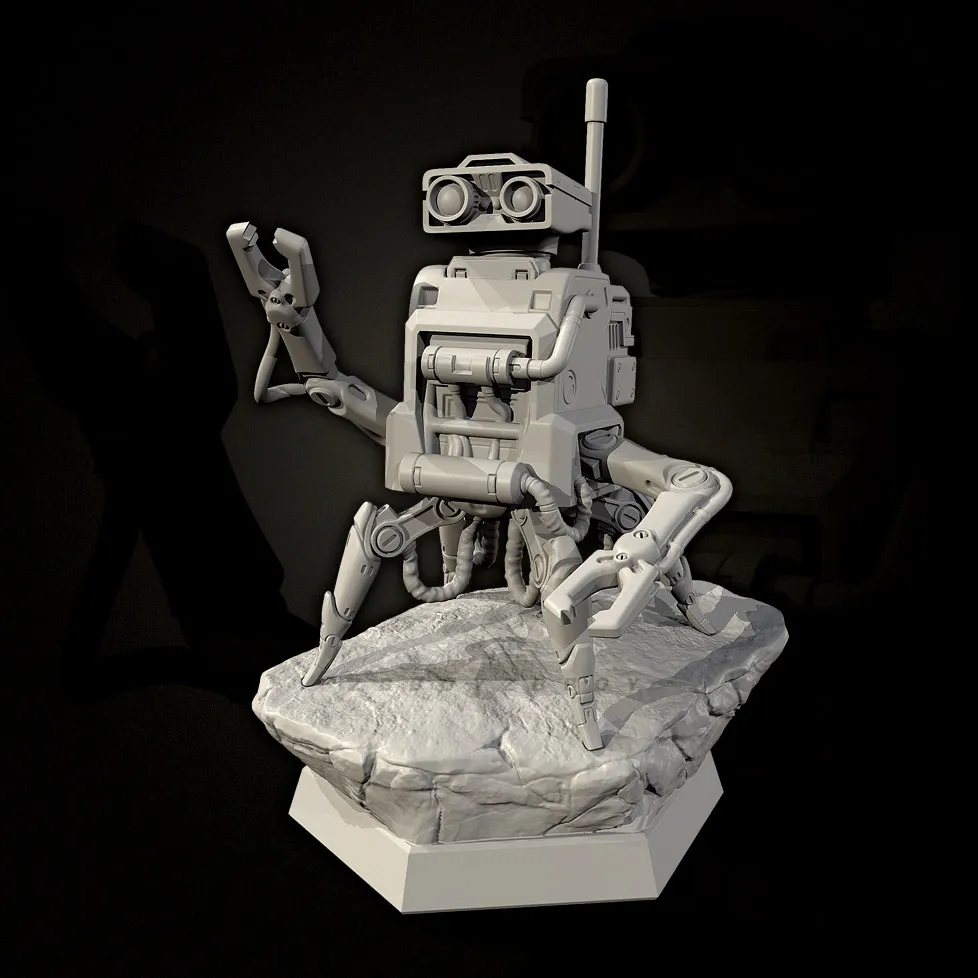 The height of man 25mm 38mm 50mm Jurassic Intelligent Machine Resin Soldier Assembly and Coloring TD-7782/3D