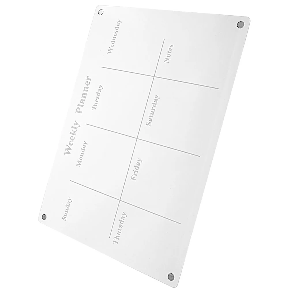 

Magnetic Note Board Acrylic Dry Erase Boards Fridge Writing Pad Clear Planner Calendar Kitchen Supplies Refrigerator Reminder