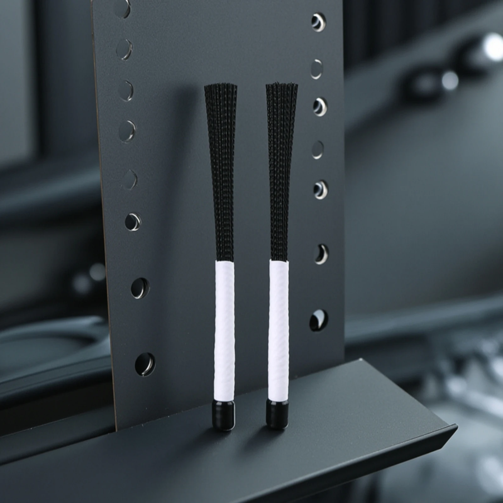 Nylon Drum Brushes Comfortable Drum Brushes Percussion Long-Lasting Drumsticks Controlled for Drummers, Cajon, Rehearsal