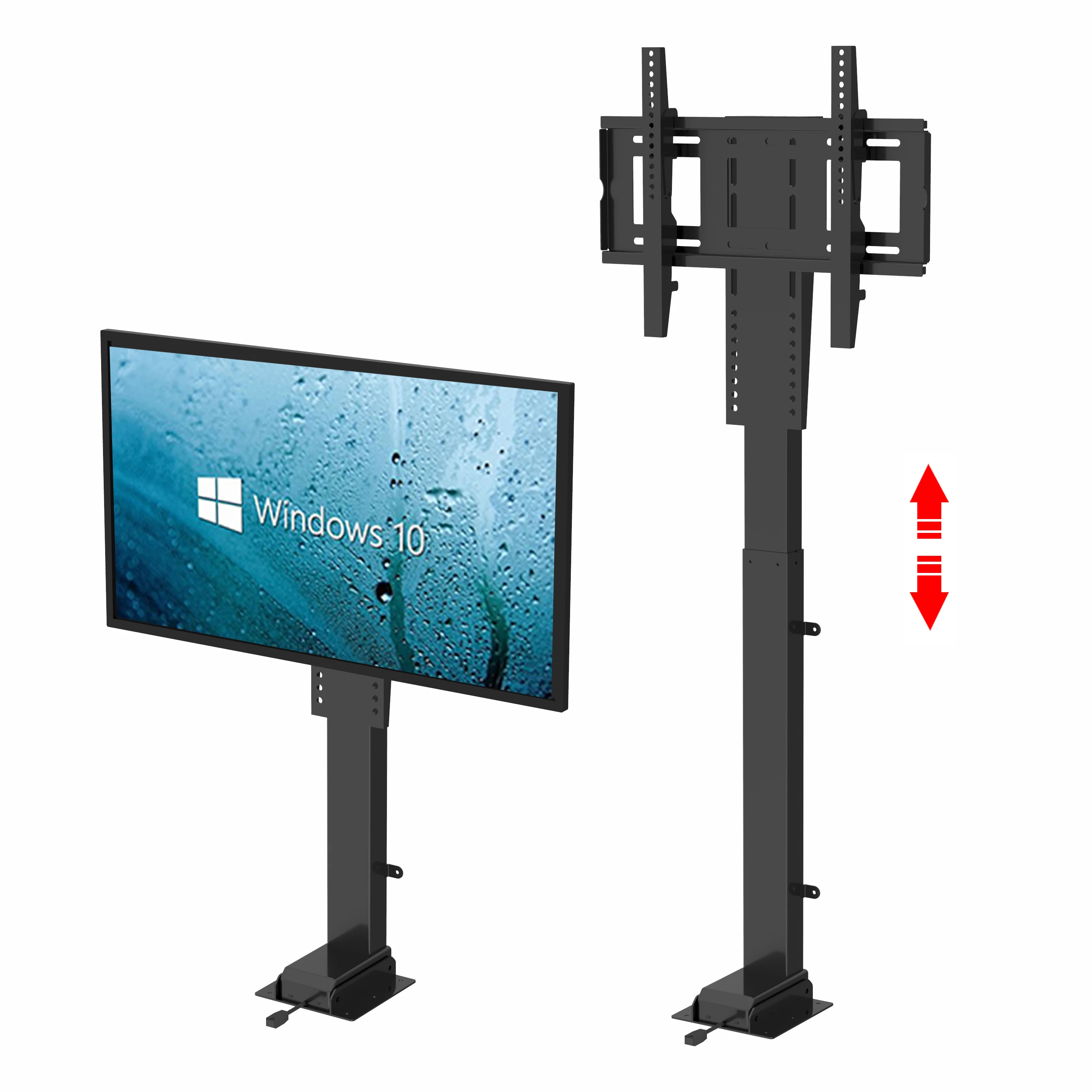 Motorized TV Lift Flat Mechanism Auto Lifting Adjustable Height With Wireless RF Remote Controller TV Lift